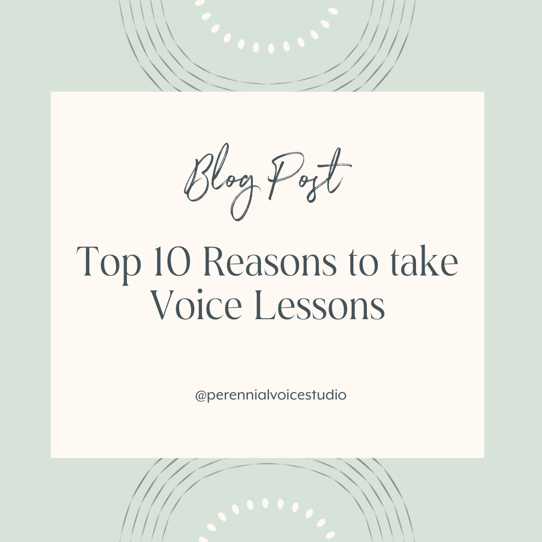 Top 10 Reasons to Take Voice Lessons