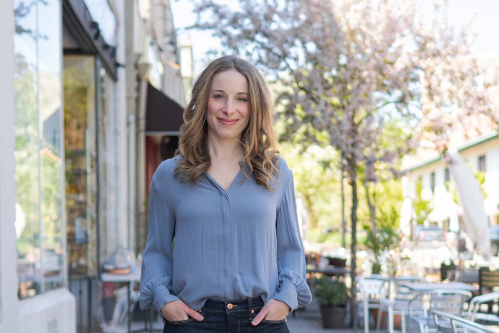 Voice Teacher outside in Montclair