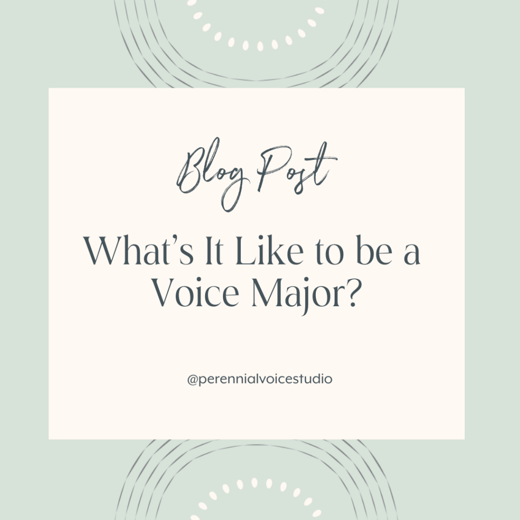What's it like to be a voice major?