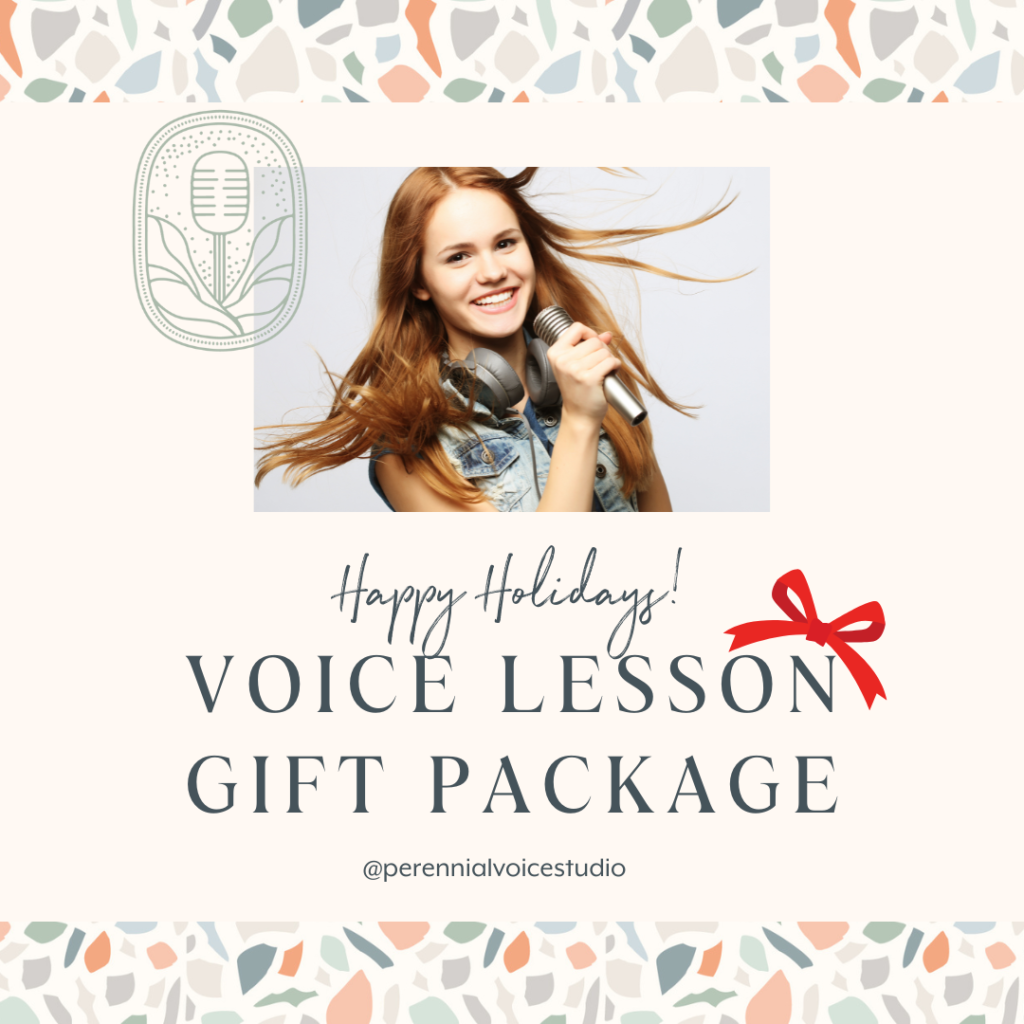 voice lesson holiday gift package at perennial voice studio